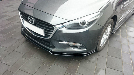 Splitter Mazda 3 III Facelift Front v.1 Gloss Black