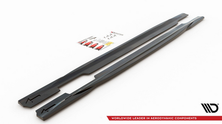 Diffuser Audi A5 F5 Facelift S-Line Side Skirts Gloss Black