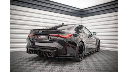 Splitter BMW 4 G82 M-Pack Rear Side v.1 Gloss Black