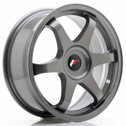 JR Wheels JR3 17x7 ET35-42 BLANK Gun Metal