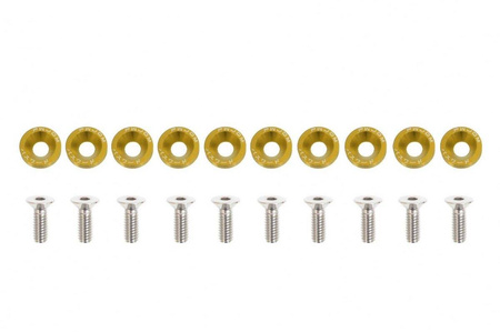 Decorative screws washers M6x1.0 15mm JDM Gold