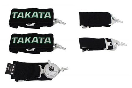 Racing seat belts 5p 3" Black Takata Replica harness