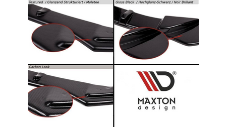 Splitter Volvo S60 II R-Design Front v.1 Gloss Black