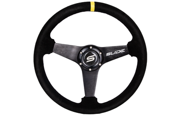 Steering wheel SLIDE 350mm offset:20mm Suede Yellow