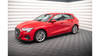 Dokładka Audi A3 8Y Progi Street Pro Black-Red + Gloss Flaps