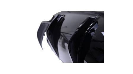 Diffuser Mercedes-Benz CLA C117, X117 Rear with Pipes black