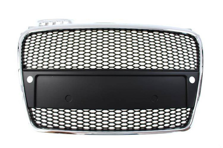 Grill Audi A4 B7 RS-Style Chrome-Black PDC