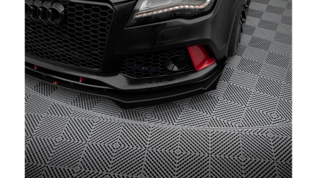 Splitter Audi A7 C7 Przód Pro + flaps RS7 Look Black-Red