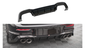 Diffuser Volkswagen Golf 8 R Rear Valance v.1 Gloss Black