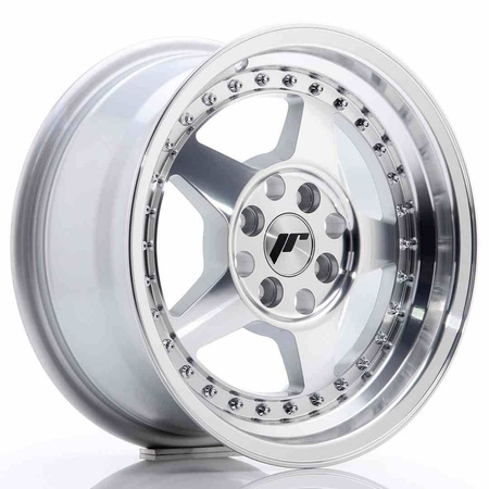 JR Wheels JR6 15x7 ET35 4x100/114 Silver Machined Face