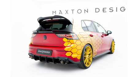 Splitter Volkswagen Golf GTI Clubsport Mk8 Rear Side Street Pro Facelift Black-Red