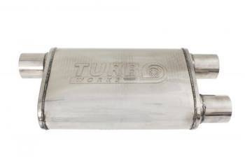 Rear Center Muffler 76mm TurboWorks LT 304SS 355mm