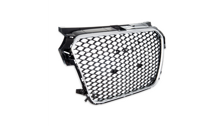 Grill Audi A1 8X Silver & Gloss Black