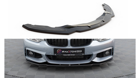 Splitter BMW 4 F32 F36 F33 M-Pack przód v.1 Gloss Black