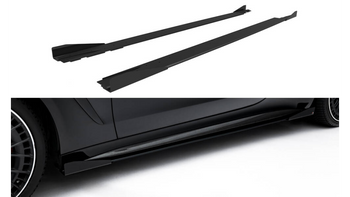 Side Skirts Mercedes-AMG CLE 53 C236 Street Pro Black + Gloss Flaps