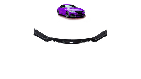 Diffuser BMW 4 F32 F33 F36 Front Bumper Gloss Black