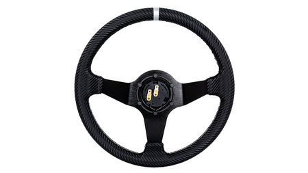 Steering wheel SLIDE 350mm offset:90mm Carbon Silver Strip