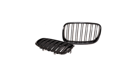 Grill BMW X6 E71 E72 X5 E70 Dual Line Gloss Black