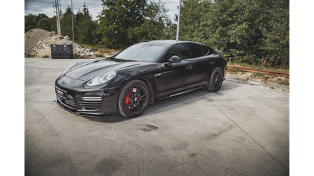 Dokładka Porsche Panamera Turbo 970 Facelift Progi v.1 Gloss Black