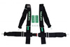 Racing seat belts 4p 3" Black Takata Replica