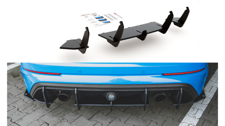 Diffuser Ford Focus III RS Rear Racing Durability Black