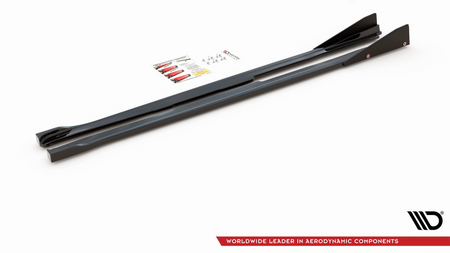 Diffuser Toyota GR Yaris IV Side Skirts v.2 Gloss Black + Flaps