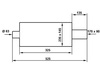 Rear Muffler TurboWorks 90x170mm inlet 63,5mm