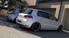 Diffuser Volkswagen Golf VI Rear dual Tips Gloss Black