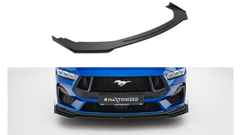 Splitter Ford Mustang GT Mk7 Front Street Pro Black-Red + Gloss Flaps