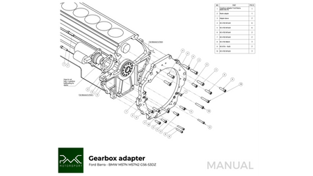 Gearbox Adapter Plate Ford Barra - Manual / Automatic DCT 8HP BMW