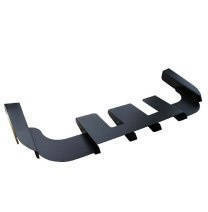 Splitter BMW E46 Rear with Diffuser Aluminium