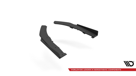 Splitter BMW 4 G22 M-Pack Rear Side Street Pro Black-Red + Gloss Flaps