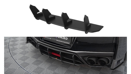 Diffuser Nissan GTR R35 Facelift Rear Street Pro Red