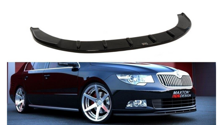 Splitter Skoda Superb II przód Do Zderzaka Przedniego Sport Spoiler Gloss Black