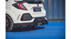 Diffuser Honda Civic X Type-R Rear Valance + Flaps Black Racing Durability