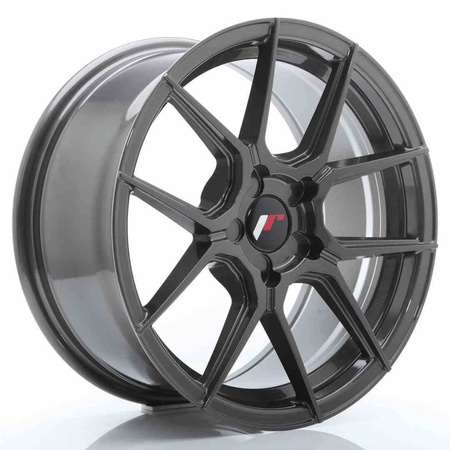 JR Wheels JR30 17x8 ET20-40 5H BLANK Hyper Gray