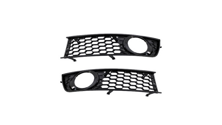 Fog Light Covers Audi A4 B6 Gloss Black