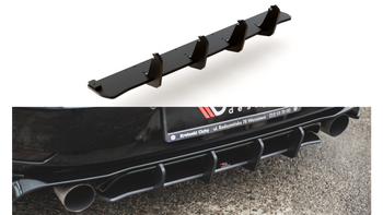 Diffuser Volkswagen Golf 7 GTI TCR Rear Racing Durability Red