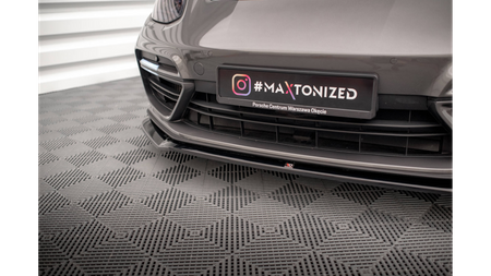 Splitter Porsche Panamera Turbo S E-Hybrid Front v.2 Gloss Black