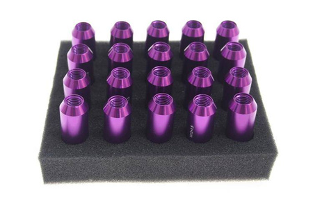 Wheel lug nuts JBR 60mm M12 x1,5 Purple