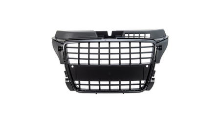 Grill Audi A3 8P Facelift Gloss Black