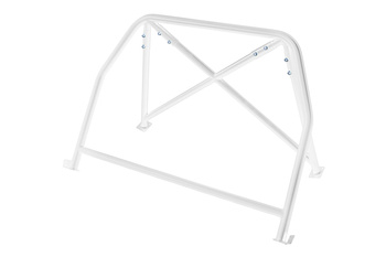 Bolt-in Half Roll Cage VW Golf 3 White