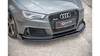 Splitter Audi RS3 8V Sportback przód Racing Durability + Flaps Black