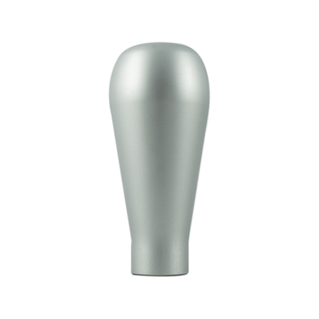 Long silver aluminum knob
