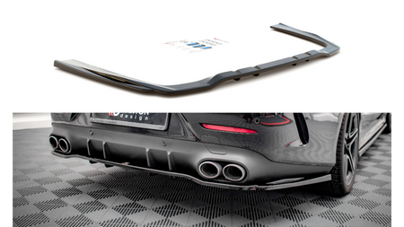 Splitter Mercedes-Benz CLS 53 C257 Rear Central with Diffuser Gloss Black