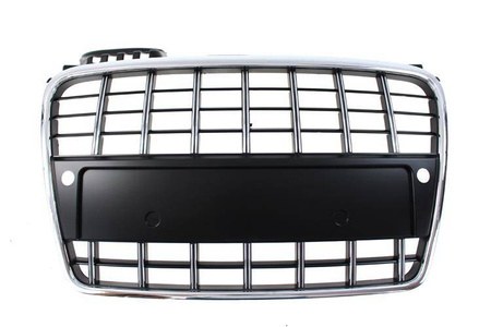 Grill Audi A4 B7 S8-Style Chrome Black PDC