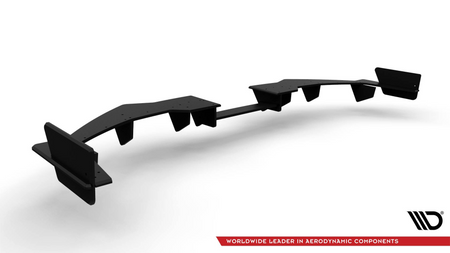 Diffuser Honda Civic X Type-R Rear Valance + Flaps Black-Red Racing Durability