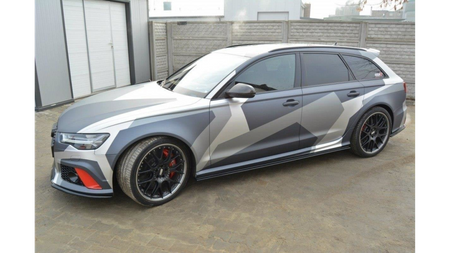 Diffuser Audi RS6 C7 Side Skirts Gloss Black