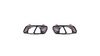 Exhaust Tail Pipes Black suitable for MERCEDES A-Class (W176) CLA (C117, X117) GLA-Class (X156) 2012-2018