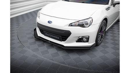 Splitter Subaru BRZ Mk1 Front Street Pro Black-Red + Gloss Flaps